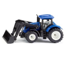 Трактор Siku 1396 New-Holland TTV 7150, с фронтальным погрузчиком, синий