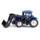 Трактор Siku 1396 New-Holland TTV 7150, с фронтальным погрузчиком, синий