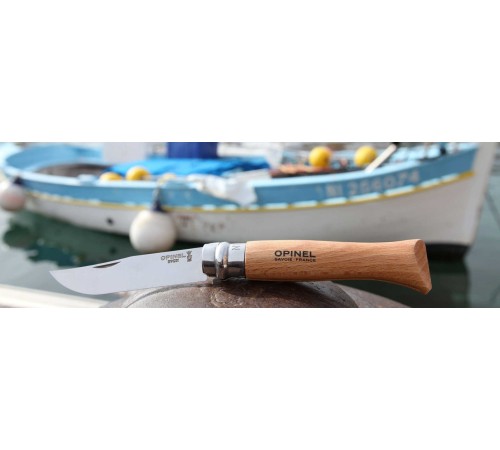 Нож Opinel №7, нержавеющая сталь, рукоять из бука, 000693