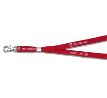 Шнурок на шею VICTORINOX, с карабином, красный, полиэстер / цинковый сплав