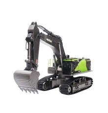 Радиоуправляемый экскаватор HUI NA TOYS 2.4G 22CH 1/14, зеленый RTR