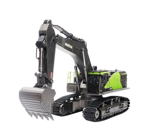 Радиоуправляемый экскаватор HUI NA TOYS 2.4G 22CH 1/14, зеленый RTR