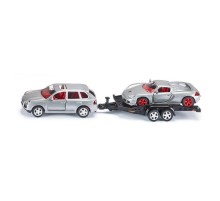 Машина Siku 2544 Porsche с прицепом и спорткаром Porsche GT, 1/55