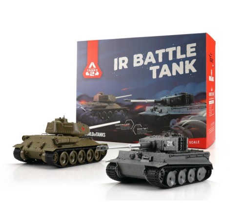 Радиоуправляемый танковый бой Torro Т34/85 и Tiger 1 1/30, RTR