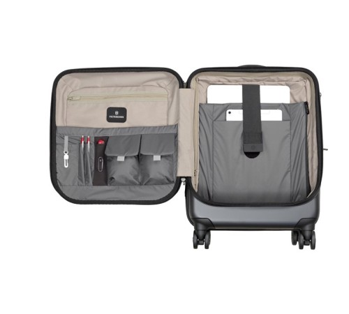 Чемодан VICTORINOX Spectra™ Dual-Access 2.0, серый, поликарбонат Bayer, 41x25x55 см, 37 л