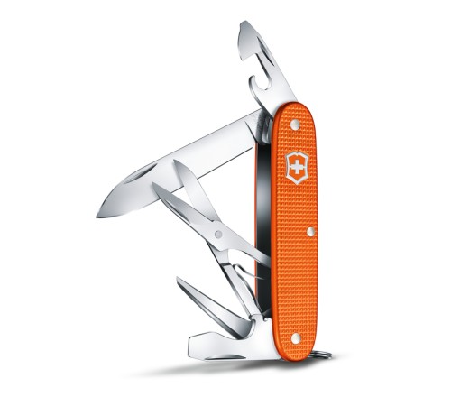 Нож Victorinox Pioneer X Alox LE 2021, 93 мм, 9 функций, алюминиевая рукоять, оранжевый
