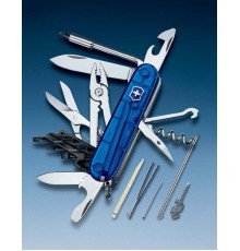 Нож перочинный VICTORINOX CyberTool M, 91 мм, 32 функции, полупрозрачный синий