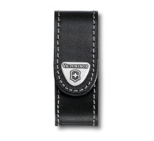 Чехол на ремень VICTORINOX для ножей NailClip 65 мм, на липучке, кожаный, чёрный