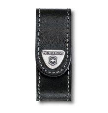 Чехол на ремень VICTORINOX для ножей NailClip 65 мм, на липучке, кожаный, чёрный