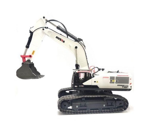 Радиоуправляемый экскаватор HUI NA TOYS, серый 2.4G 22CH 1/14 RTR