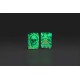 Зажигалка ZIPPO Skull Design с покрытием Glow In The Dark Green,латунь/сталь,разноцветная38x13x57 мм
