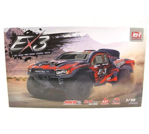 Радиоуправляемый шорт-корс Remo Hobby EX3 Brushless UPGRADE (красный) 4WD 2.4G 1/10 RTR