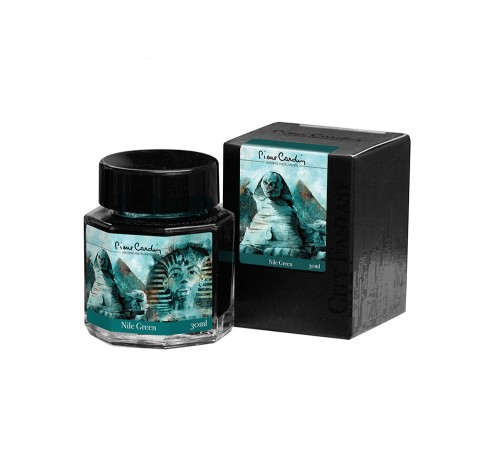 Флакон чернил Pierre Cardin 30мл, серия CITY FANTASY цвет Nile Green (Зеленый Нил)