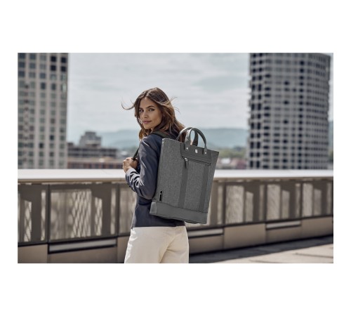 Сумка-рюкзак VICTORINOX Architecture Urban2 2way Carry Tote 15'',серая,полиэстер/кожа,40x15x40см,20л
