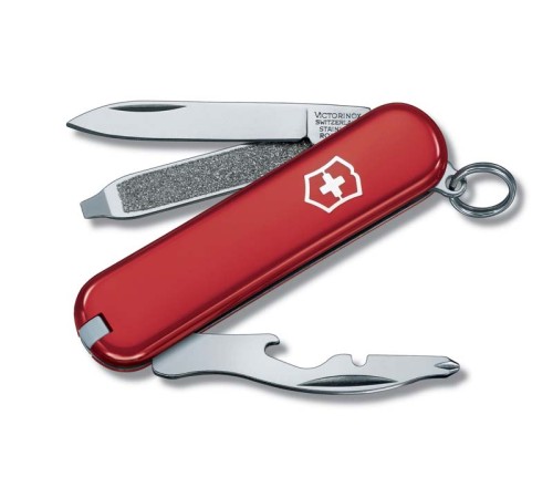 Нож-брелок VICTORINOX Rally, 58 мм, 9 функций, красный