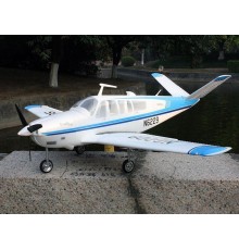 Радиоуправляемый самолет Top RC ST Beechcraft Bonanza V35 голубой 1280мм (шасси) PNP