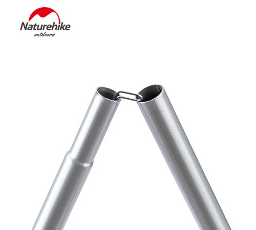 Стойки для тента Naturehike NH19PJ042 оцинкованное железо 2,4 м 4 секции (2шт), 6927595741931