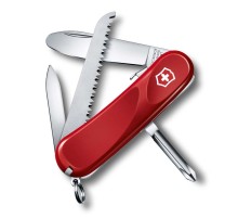 Нож перочинный VICTORINOX Junior 09, 85 мм, 8 функций, с фиксатором лезвия, красный