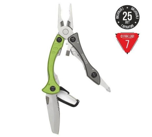 Мультитул Gerber Outdoor Crucial Tool, зеленый, блистер, (1013993), 31-000238