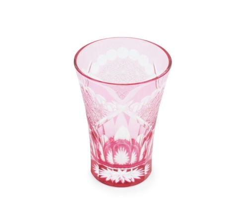 Стакан TAJIMA GLASS Хризантема и веер 240 мл, золотисто-красный