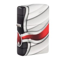Зажигалка Zippo Flame Design с покрытием White Matte, латунь/сталь, белая, матовая, 38x13x57 мм