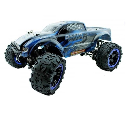 Радиоуправляемый монстр Remo Hobby Dinosaurs Master Brushless (синий) 4WD 2.4G 1/8 RTR