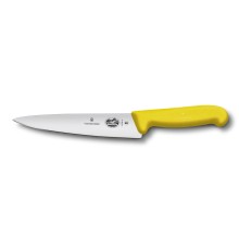 Нож разделочный VICTORINOX Fibrox, 25 см, жёлтый