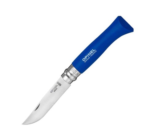 Нож Opinel №8 Trekking, нержавеющая сталь, синий, блистер, 001979
