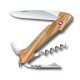 Нож перочинный VICTORINOX Wine Master, 130 мм, 6 функций, с фиксатором, рукоять из оливкового дерева