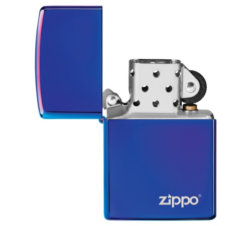 Зажигалка ZIPPO Classic с покрытием High Polish Indigo, латунь/сталь, синяя, глянцевая, 38x13x57 мм