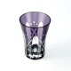 Стакан TAJIMA GLASS с узором Тама Ярай , 240 мл, фиолетовый, 1 шт