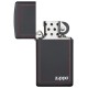 Зажигалка ZIPPO Slim® с покрытием Black Matte, латунь/сталь, чёрная, матовая, 29x10x60 мм