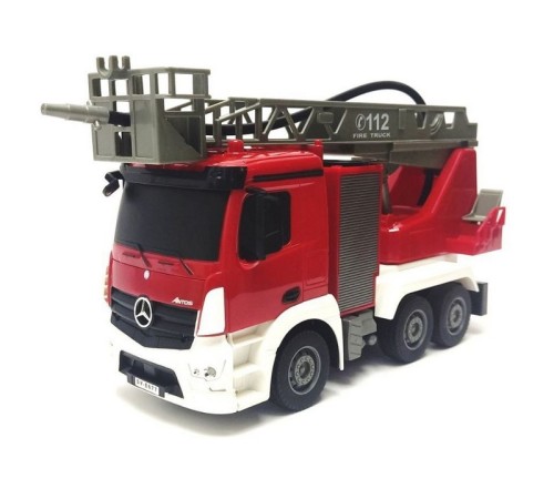 Радиоуправляемая пожарная машина Double Eagle Mercedes-Benz ANTOS 1/26 2.4G брызгает водой RTR