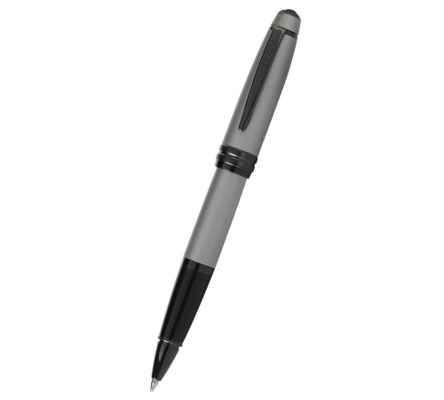 Ручка-роллер Cross Bailey Matte Grey Lacquer. Цвет - серый.
