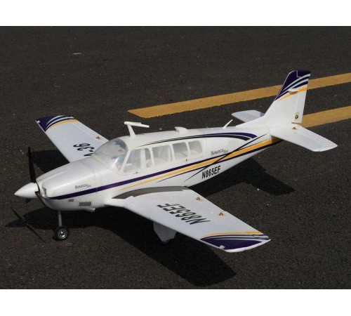 Радиоуправляемый самолет Top RC ST Beechcraft Bonanza A36 фиолетовый 1280мм (шасси) PNP