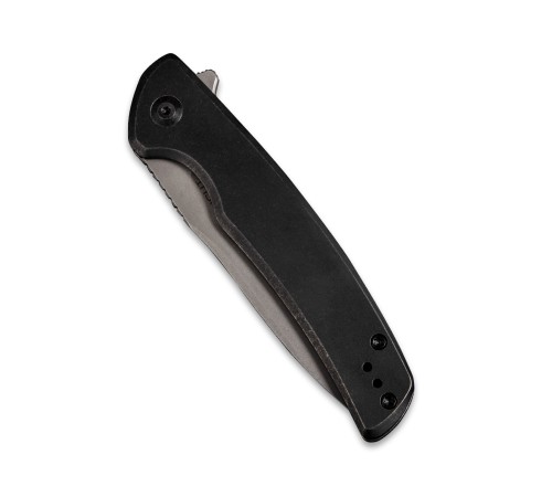 Складной нож SENCUT Tynan 10Cr15CoMoV Steel Gray Stonewashed Handle Stainless Black