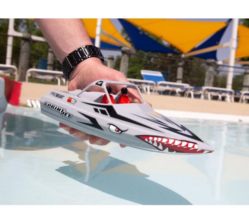 Радиоуправляемый катер ProBoat Sprintjet 9-inch Self-Right Jet Boat (серебряный) RTR