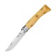Нож Opinel №7 Nature, нержавеющая сталь, рукоять самшит, гравировка снежинки