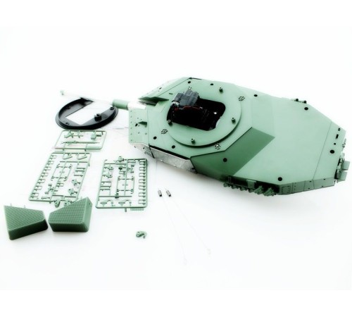 Металлическая башня для танка Leopard 2A6 c BB-пушкой и вращением на 360°, неокрашеная