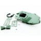 Металлическая башня для танка Leopard 2A6 c BB-пушкой и вращением на 360°, неокрашеная