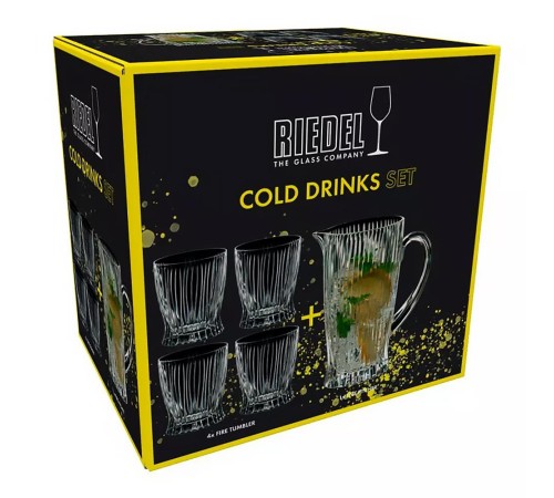 Кувшин и 4 стакана для напитков Riedel Bar Cold Drinks
