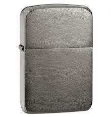 Зажигалка ZIPPO 1941 Replica ™ с покрытием Black Ice ®, латунь/сталь, чёрная, глянцевая, 38x13x57 мм