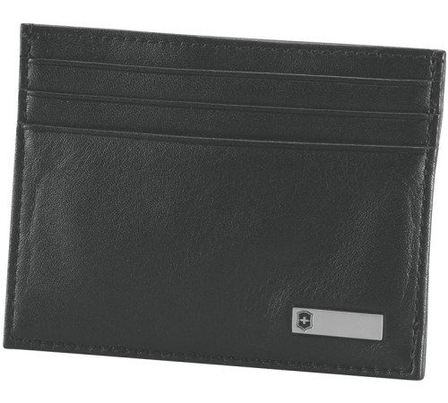 Зажим для денег с клипсой VICTORINOX Altius 3.0 Rome, чёрный, натуральная кожа наппа, 10x1x8 см