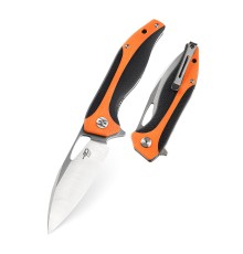 Нож Bestech Komodo сталь D2, рукоять G10 черно-оранжевая