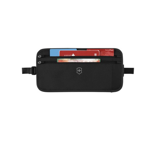 Сумка на пояс VICTORINOX Travel Essentials Security Belt Bag, черная, полиэстер, 28х1х14 см