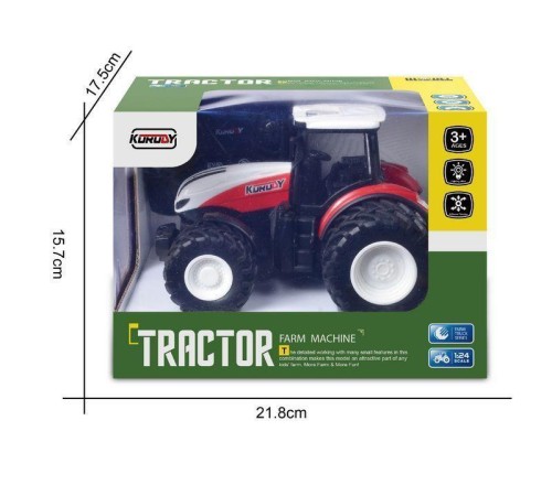 Р/У фермерский трактор Korody, двойные колеса 1/24 2.4G 6CH RTR