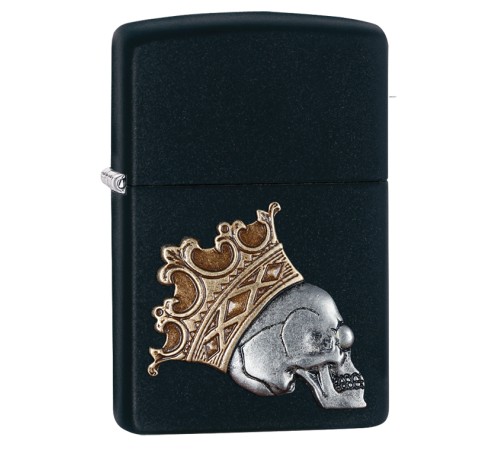 Зажигалка ZIPPO Classic с покрытием Black Matte, латунь/сталь, чёрная, матовая, 36x12x56 мм