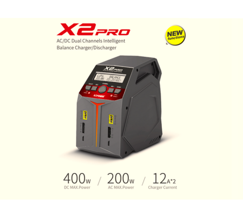 Универсальное зарядное устройство G.T.Power X2PRO Dual Power 11-26/220В, 12Aх2