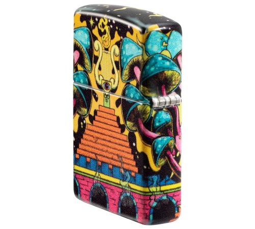 Зажигалка ZIPPO Skull Design с покрытием Glow In The Dark Green,латунь/сталь,разноцветная38x13x57 мм
