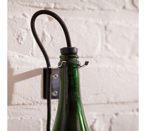 Светильник подвесной из винной бутылки L'Atelier du Vin Bouteille Torche Vert bouteille